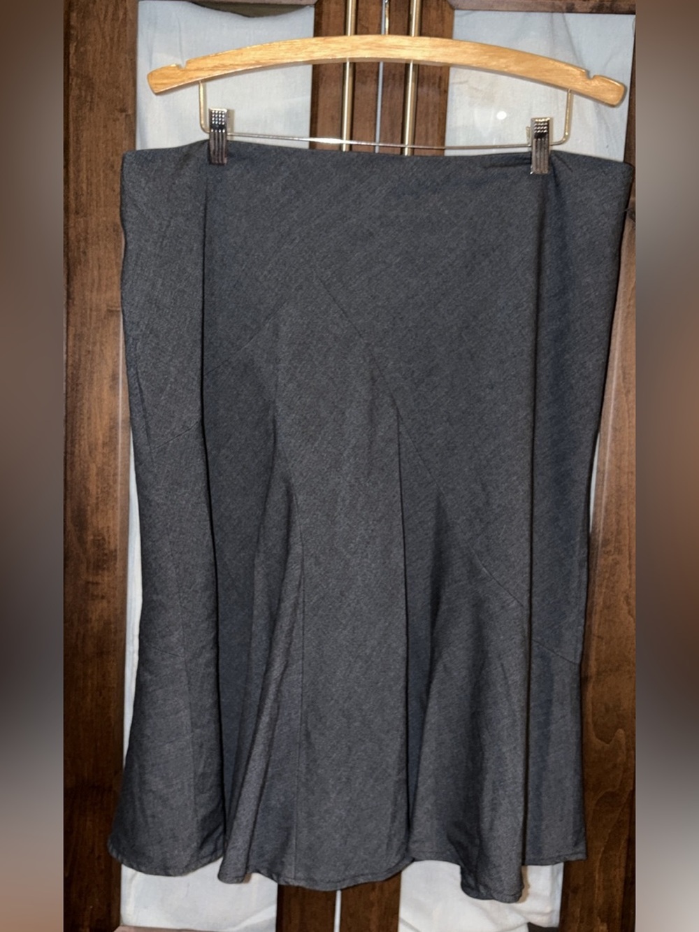 Reitmans Charcoal Gray A-Line Skirt